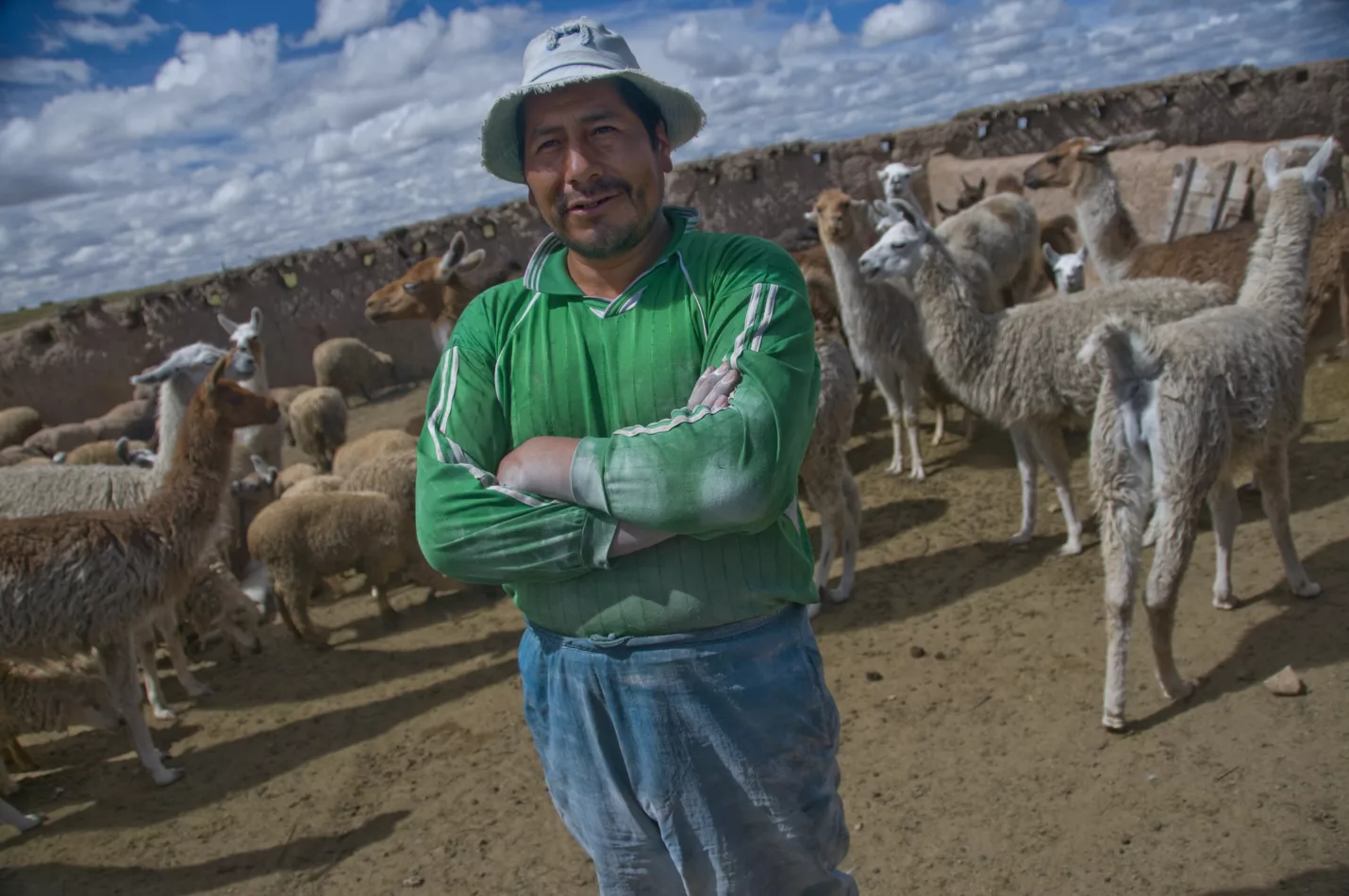 Rural customer in Bolivia